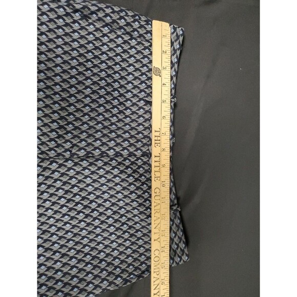 Theory Blue Gray Geometric Design Jacquard Cropped Trouser Pants Women's Size 6 - Picture 3 of 7